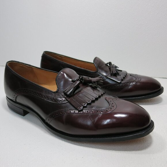 Johnston & Murphy Heritage Kiltie Tassel Brogue Leather Dress Loafers Sz 13 D/B - Picture 2 of 7